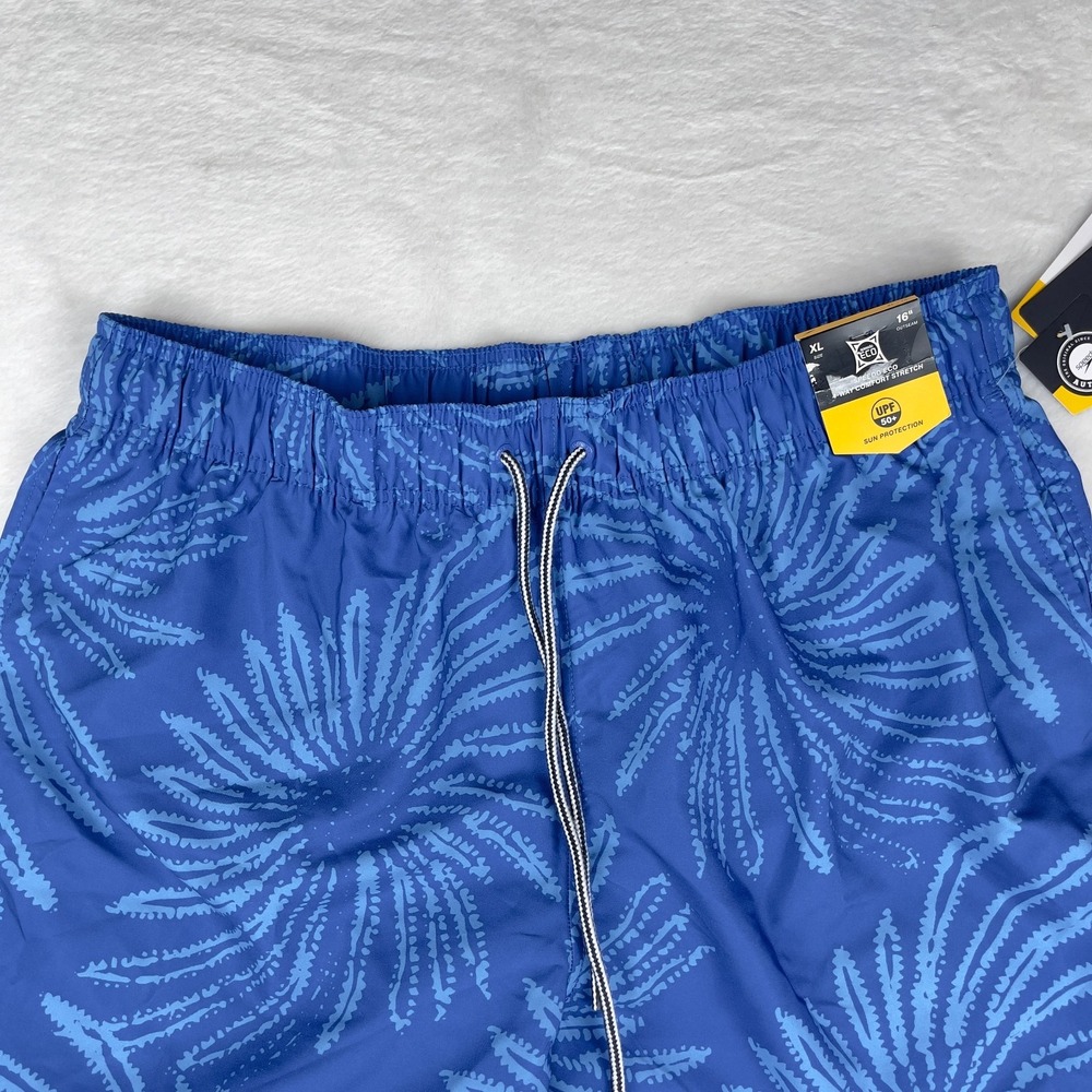 Speedo Swim Shorts Mens XL Blue Eco 4-Way Comfort Stretch UPF 50+ Sun Protection - Picture 3 of 6